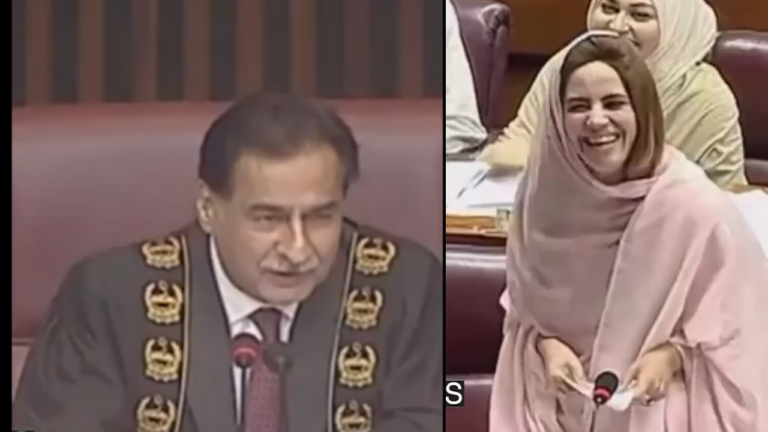 पाकिस्तानी संसद का दिलचस्प सीन
